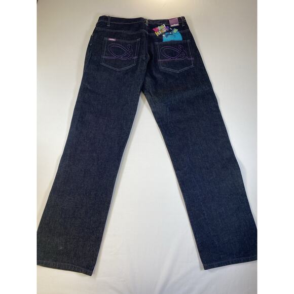 Scifen Jeans Size 34x33 Baggy Rare German Brand Money Hungry Embroidery - Picture 8 of 8